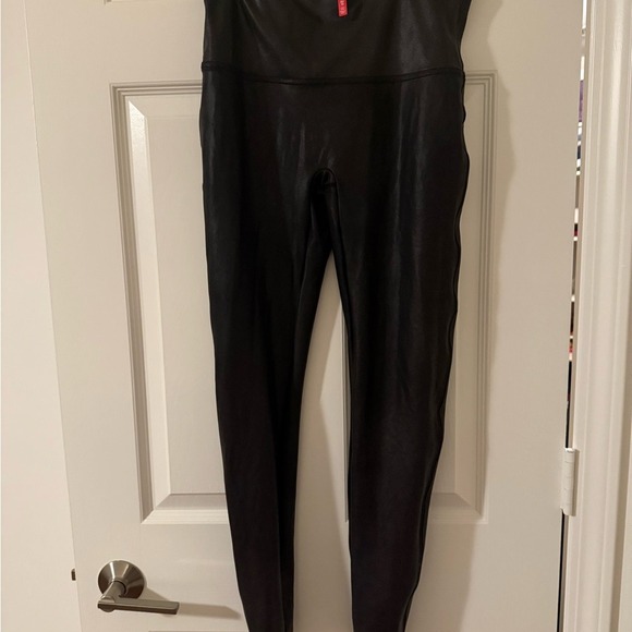 SPANX Pants - SPANX‎ Faux Leather Leggings sz XL